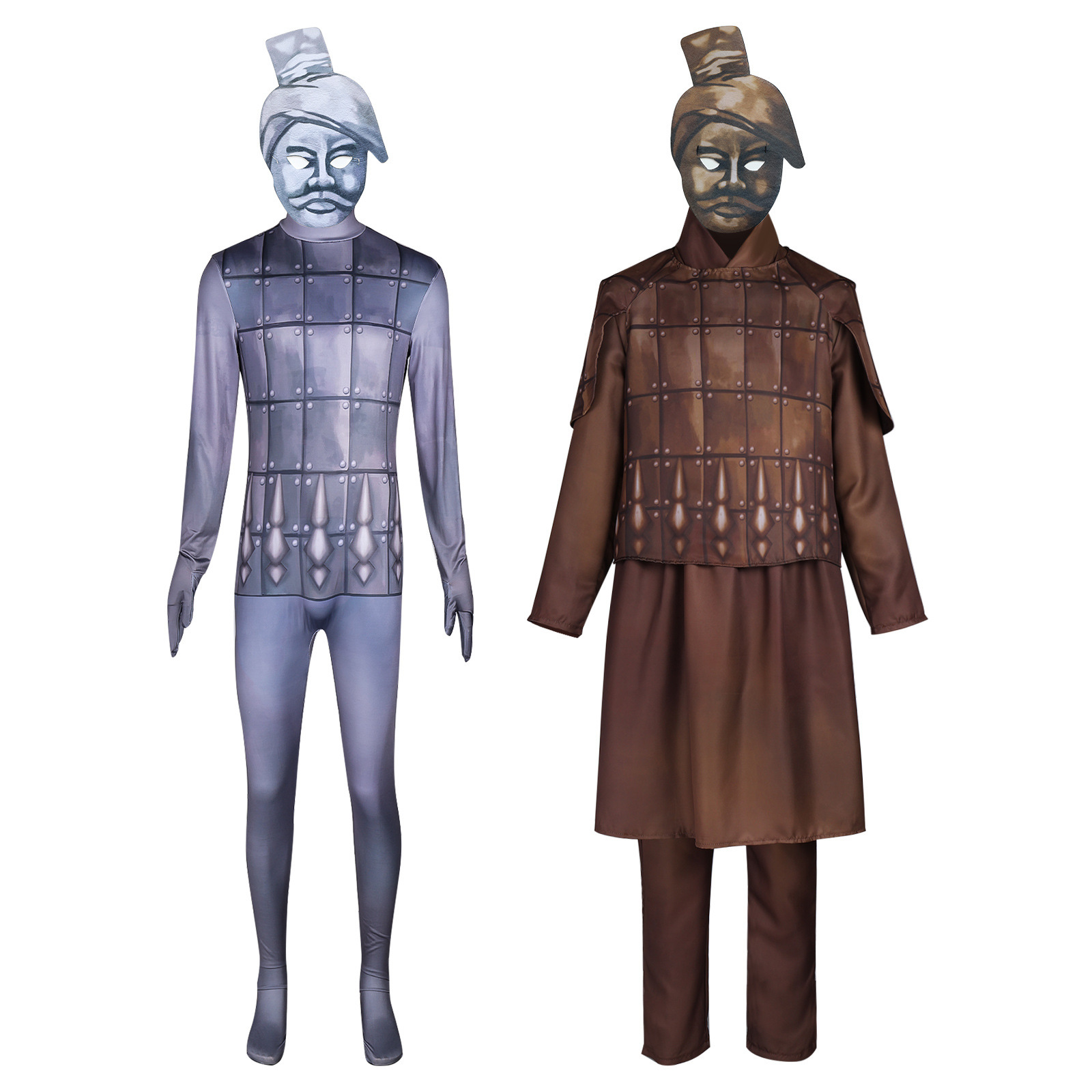 Ethnic Fashion Dress - Halloween Terracotta Warrior Cosplay Costume Stage