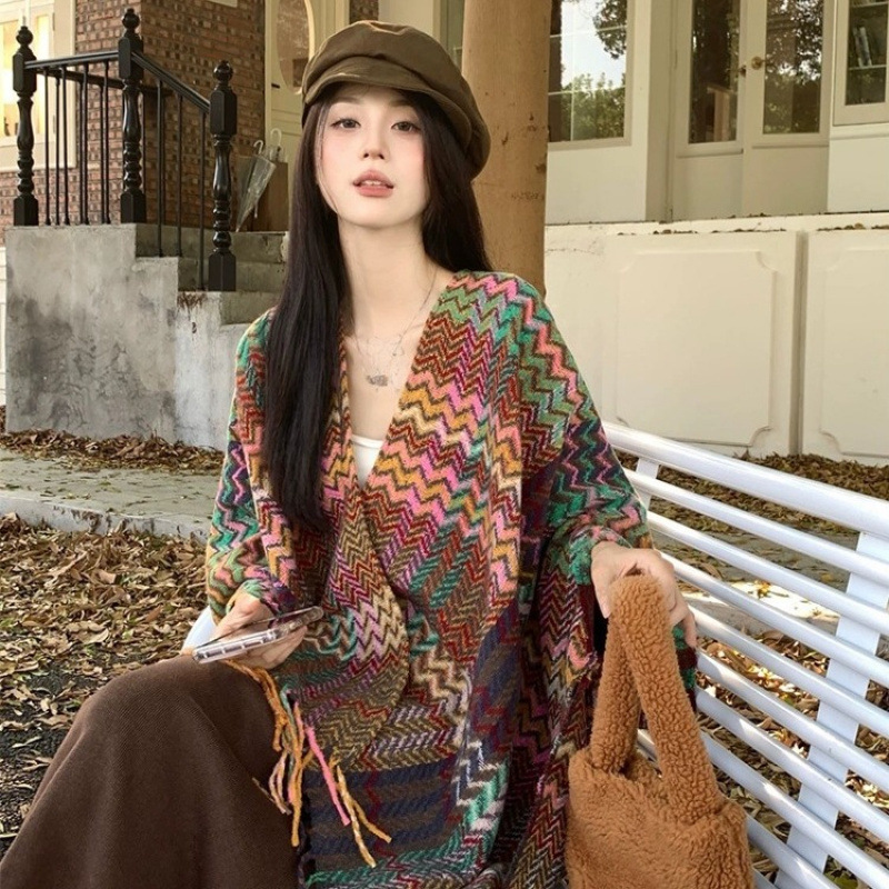 Go Ethnic Fashion - 110*175cm Ethnic Style Travel Shawl -