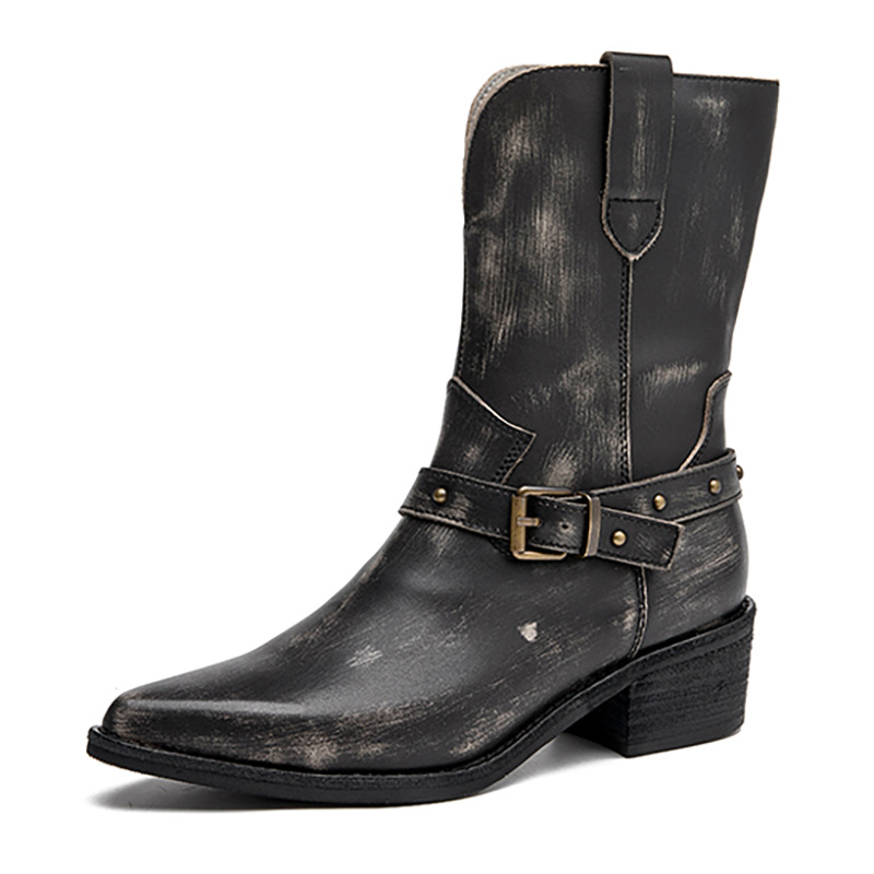 Ethnic Fashion For Ladies - 4.5cm Cow Natural Genuine Leather Ethnic