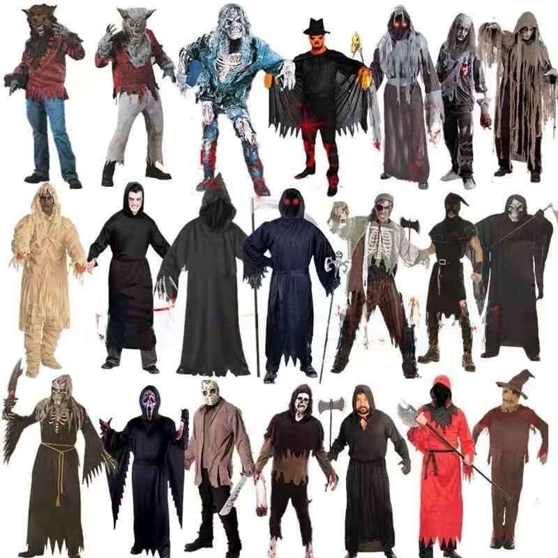 Ethnic Wear - Adult Halloween Cosplay Zombie Reaper Costume