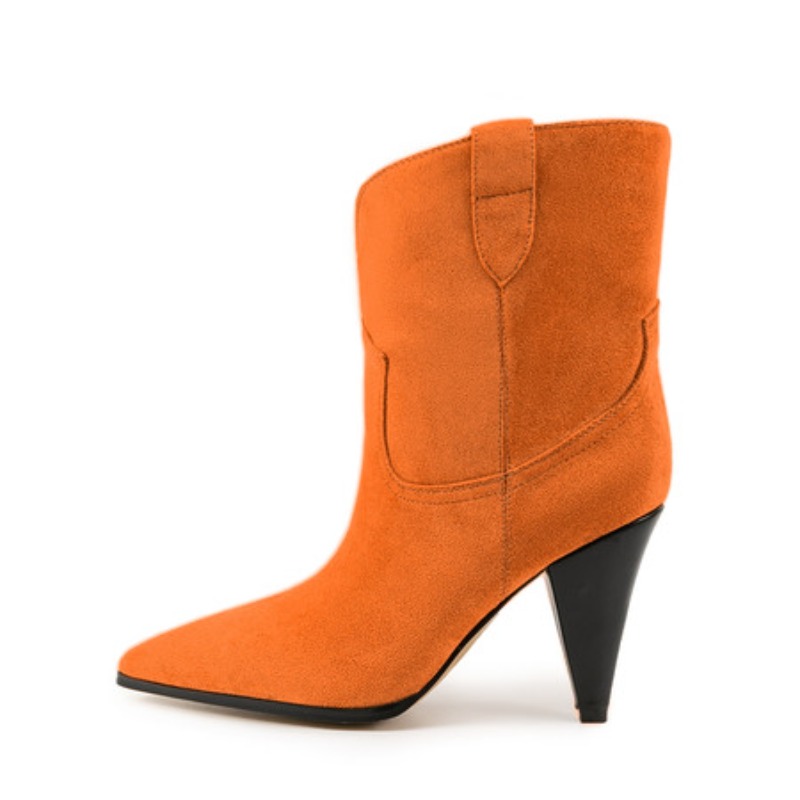 The Ethnic Fashion - Bicolor Spike Heels Pull On Fashion