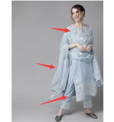 Traditional Indian Punjabi Emb - Salwar Kameez Set ulasan dan harga