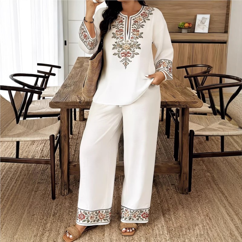 Fashion Retro Printed Long-sle - Ethnic Fashion For Ladies ulasan dan harga