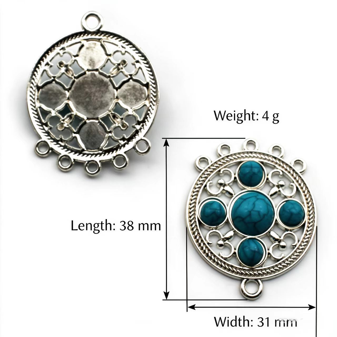 10Pcs 31x38mm Ethnic Style Rou - Ethnic Fashion Style ulasan dan harga