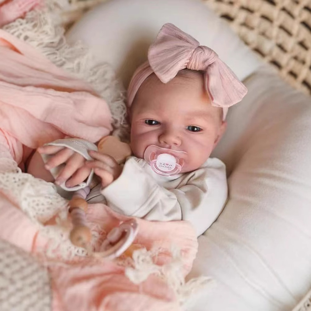 48CM Reborn Silicone Dolls Aug - Ethnic Fashion Girls ulasan dan harga
