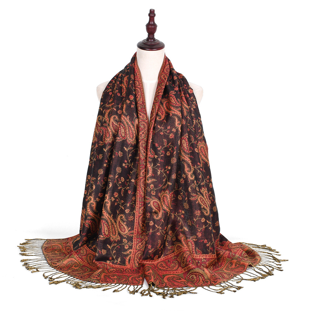 Pashmina Scarf Shawls Paisley  - Go Ethnic Fashion ulasan dan harga