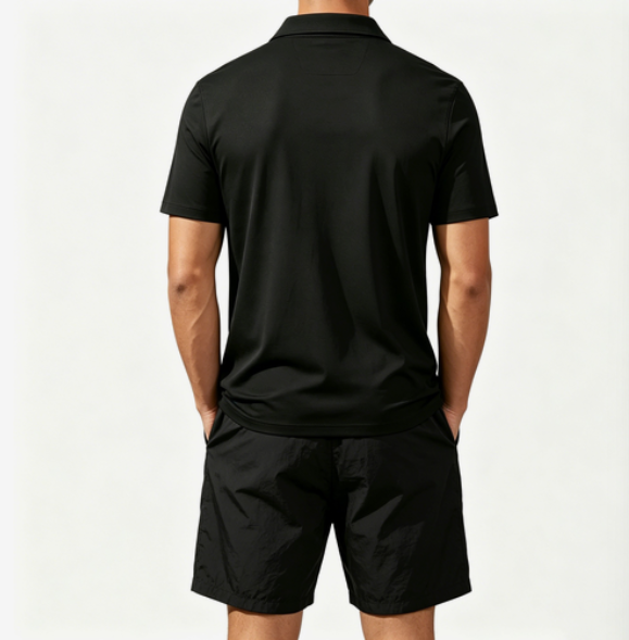 Men's Short-Sleeved Polo Shirt - Ethnic Wear ulasan dan harga