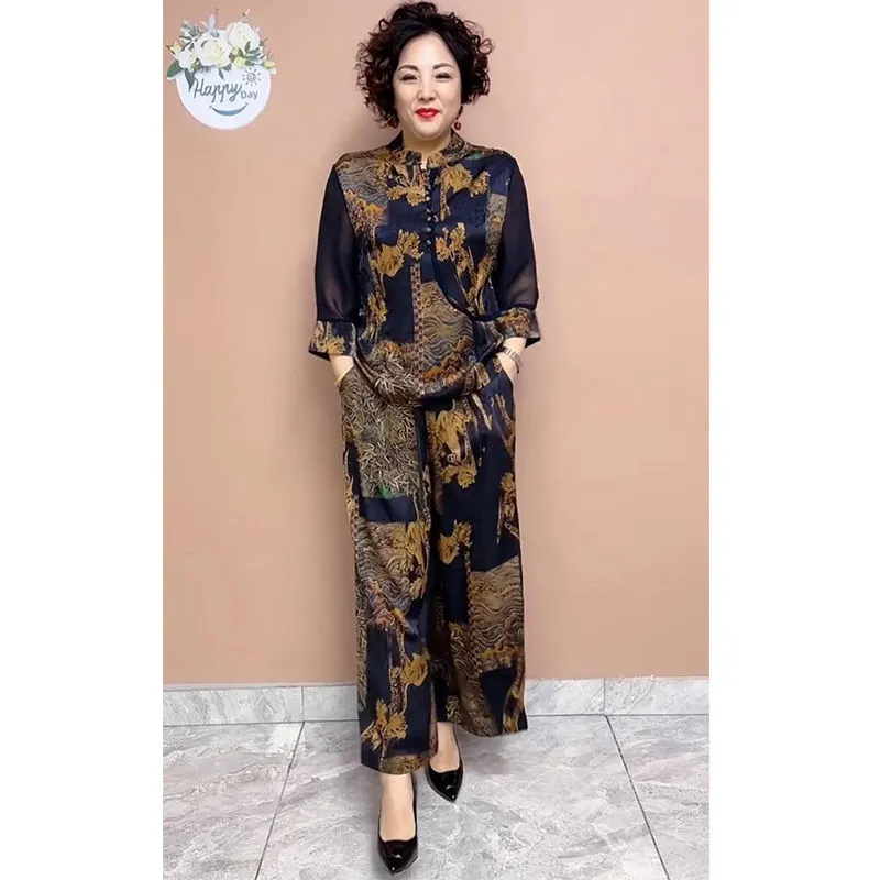 2025 New Wide Leg Trouser Set  - Ethnic Fashion For Ladies ulasan dan harga