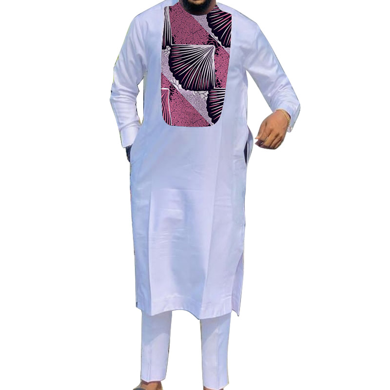 African Muslim Robe White Men' - Dashiki Shirt Men ulasan dan harga