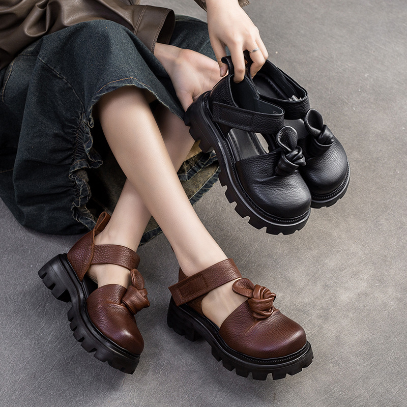 5cm Ethnic Knot Platform Wedge - The Ethnic Fashion ulasan dan harga