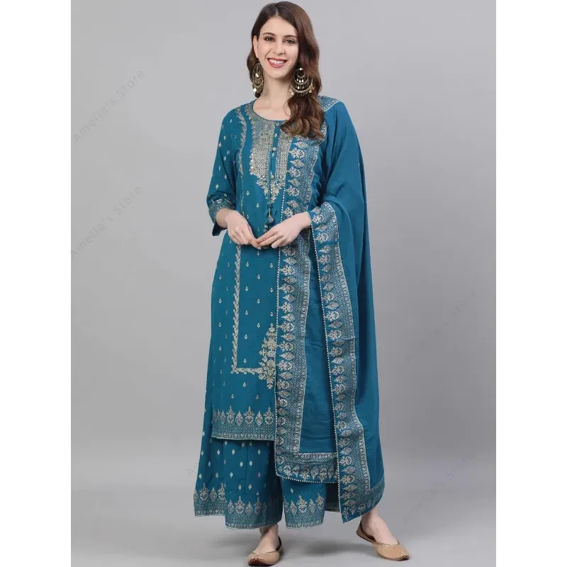 Indian Women's Punjabi Suit 3- - Salwar Kameez Set ulasan dan harga