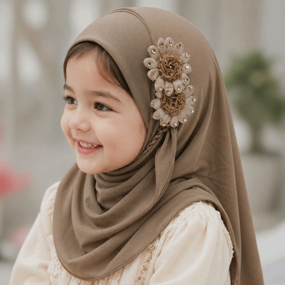Fashion Solid Flowers Children - Ethnic Fashion Girls ulasan dan harga