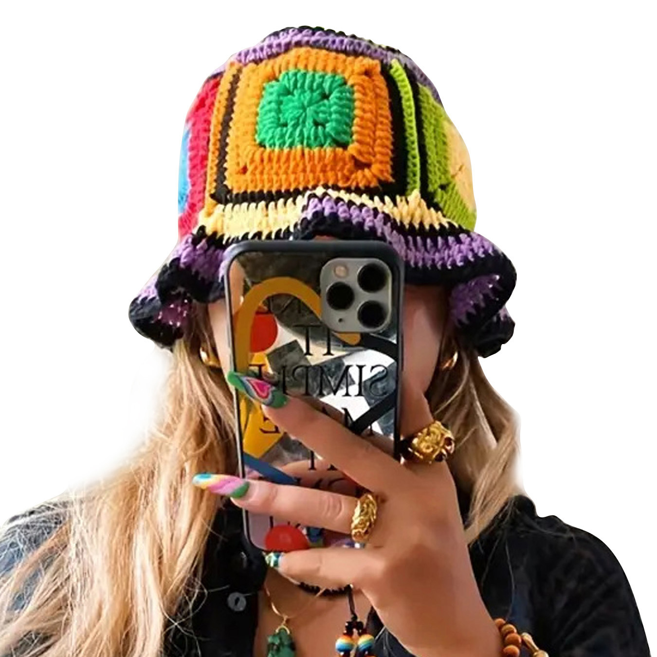 Purple-Edged Zuma Hat, Hand-Kn - Go Ethnic Fashion ulasan dan harga
