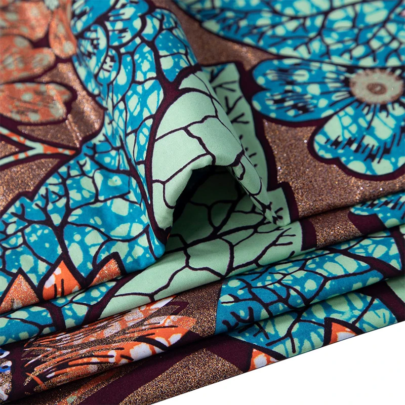 Cotton African Flash Gold Prin - African Ankara Print ulasan dan harga