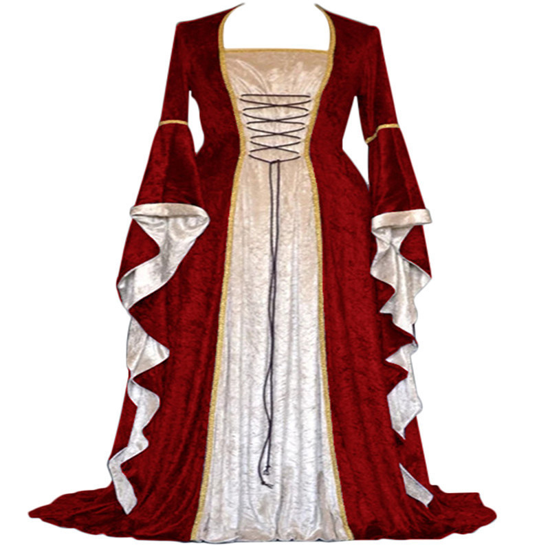 Retro Medieval Court Dress Wom - Ethnic Wear ulasan dan harga