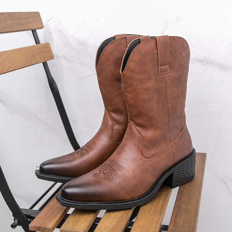 Men Boots Classic Embroidery W - The Ethnic Fashion ulasan dan harga