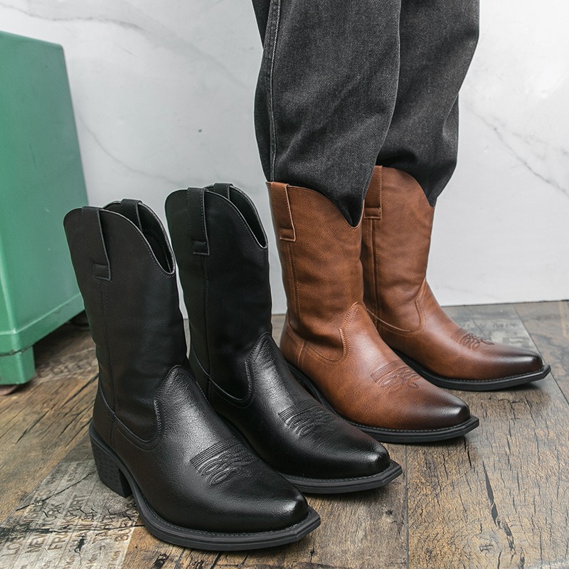 Men Boots Classic Embroidery W - The Ethnic Fashion ulasan dan harga