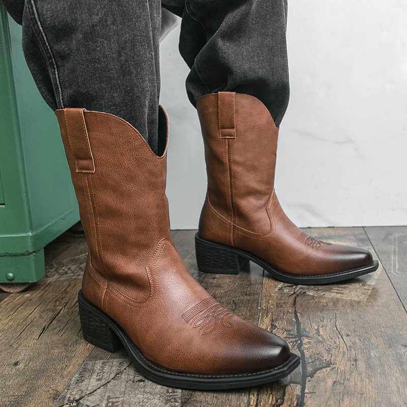 Men Boots Classic Embroidery W - The Ethnic Fashion ulasan dan harga