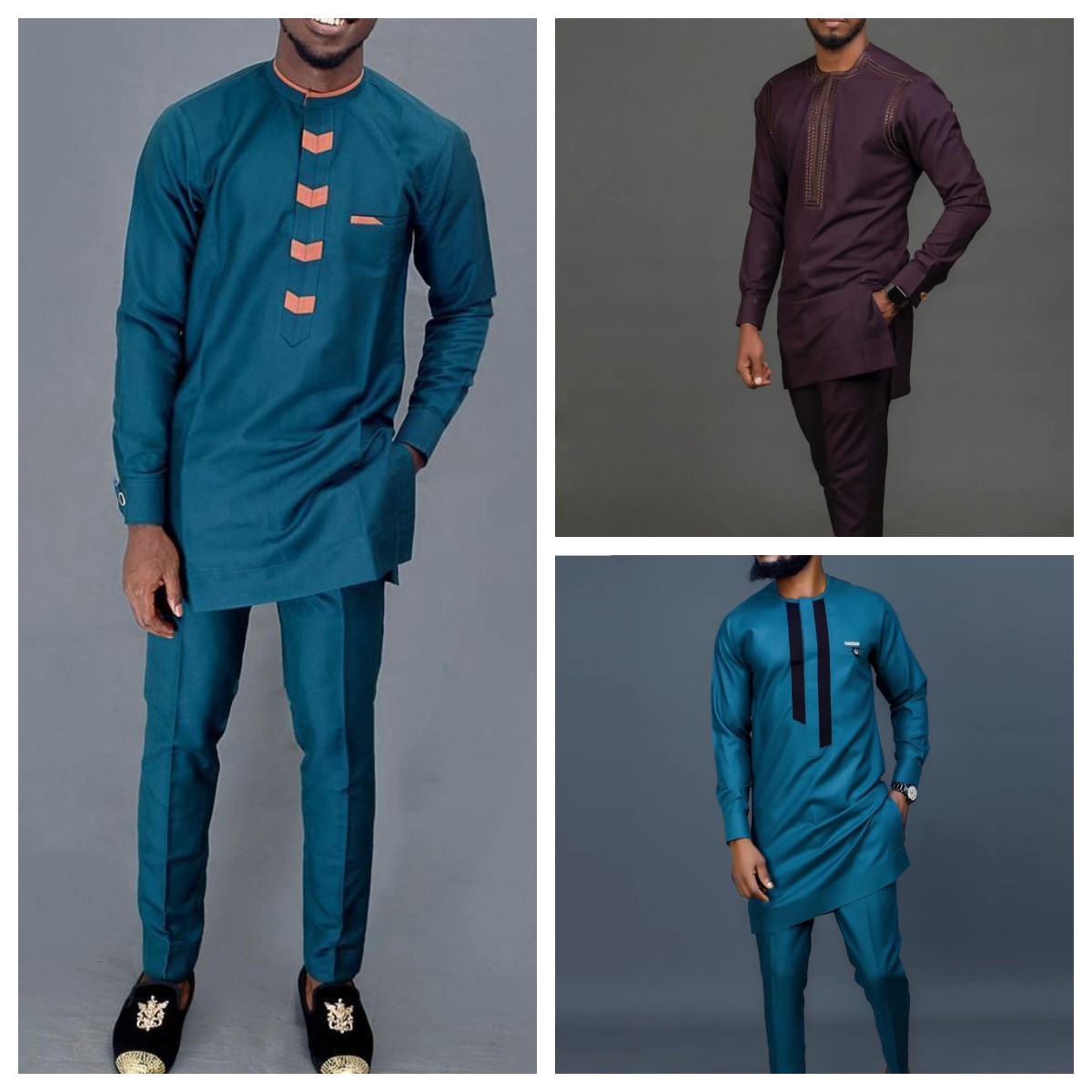 New 2Pc Luxury African Traditi - Dashiki Shirt Men ulasan dan harga