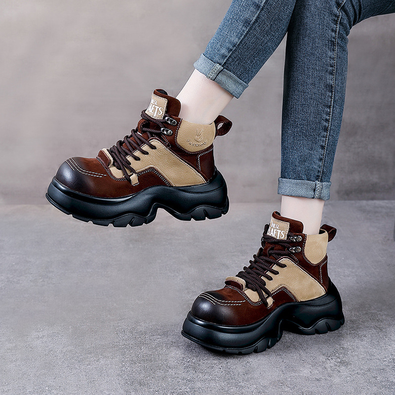 6cm Genuine Leather Wedge Fash - The Ethnic Fashion ulasan dan harga