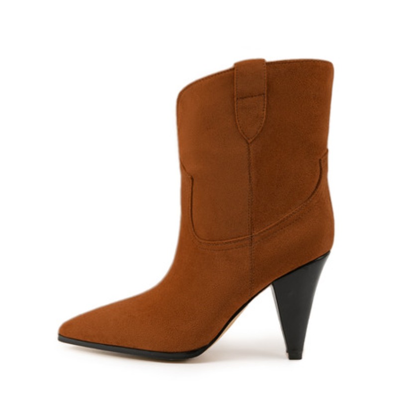 Bicolor Spike Heels Pull On Fa - The Ethnic Fashion ulasan dan harga